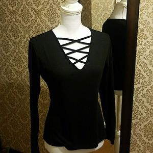 Black Long Sleeve Top